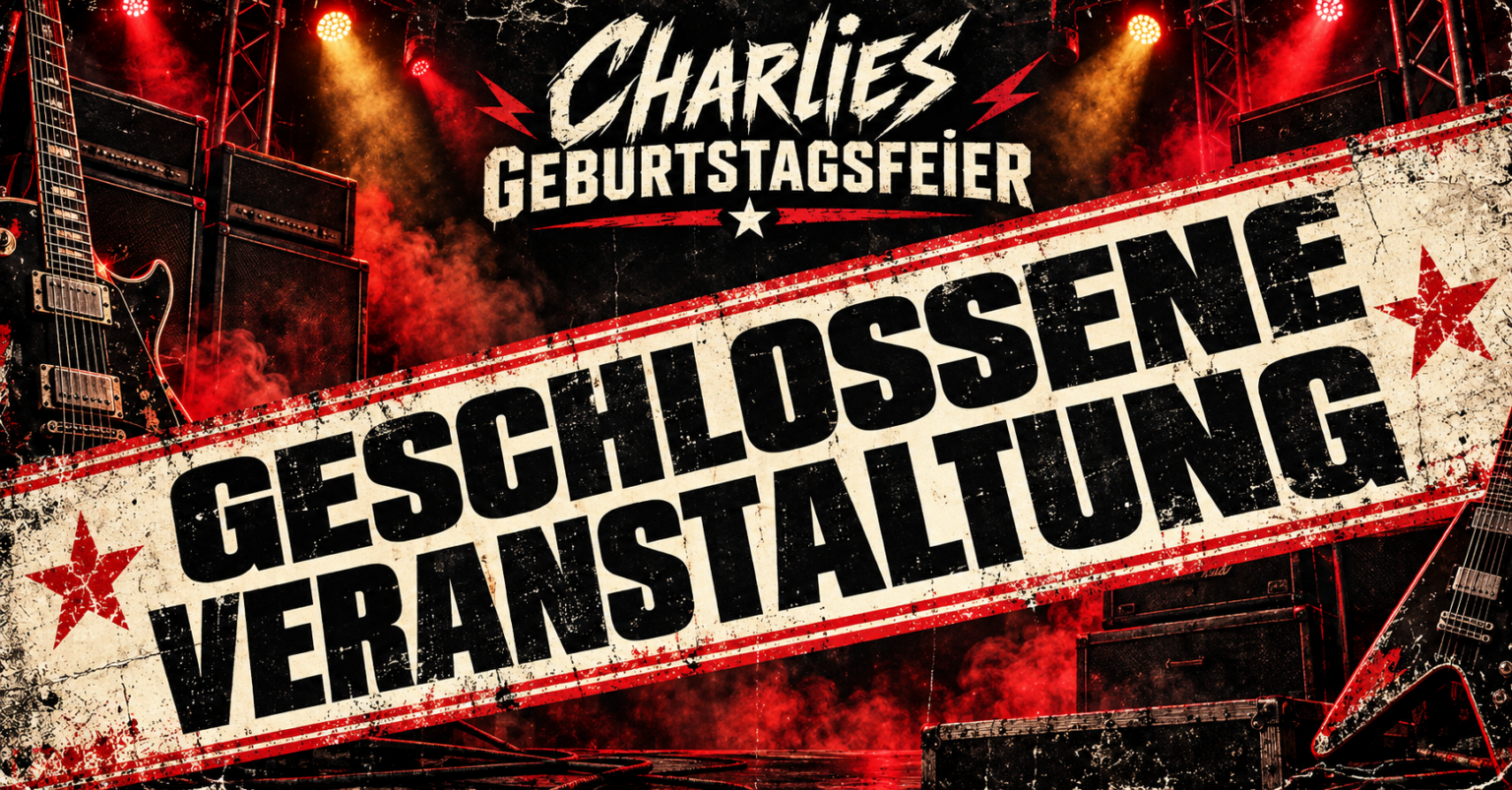 Geschlossene Veranstaltung – Veranstaltungsplakat
