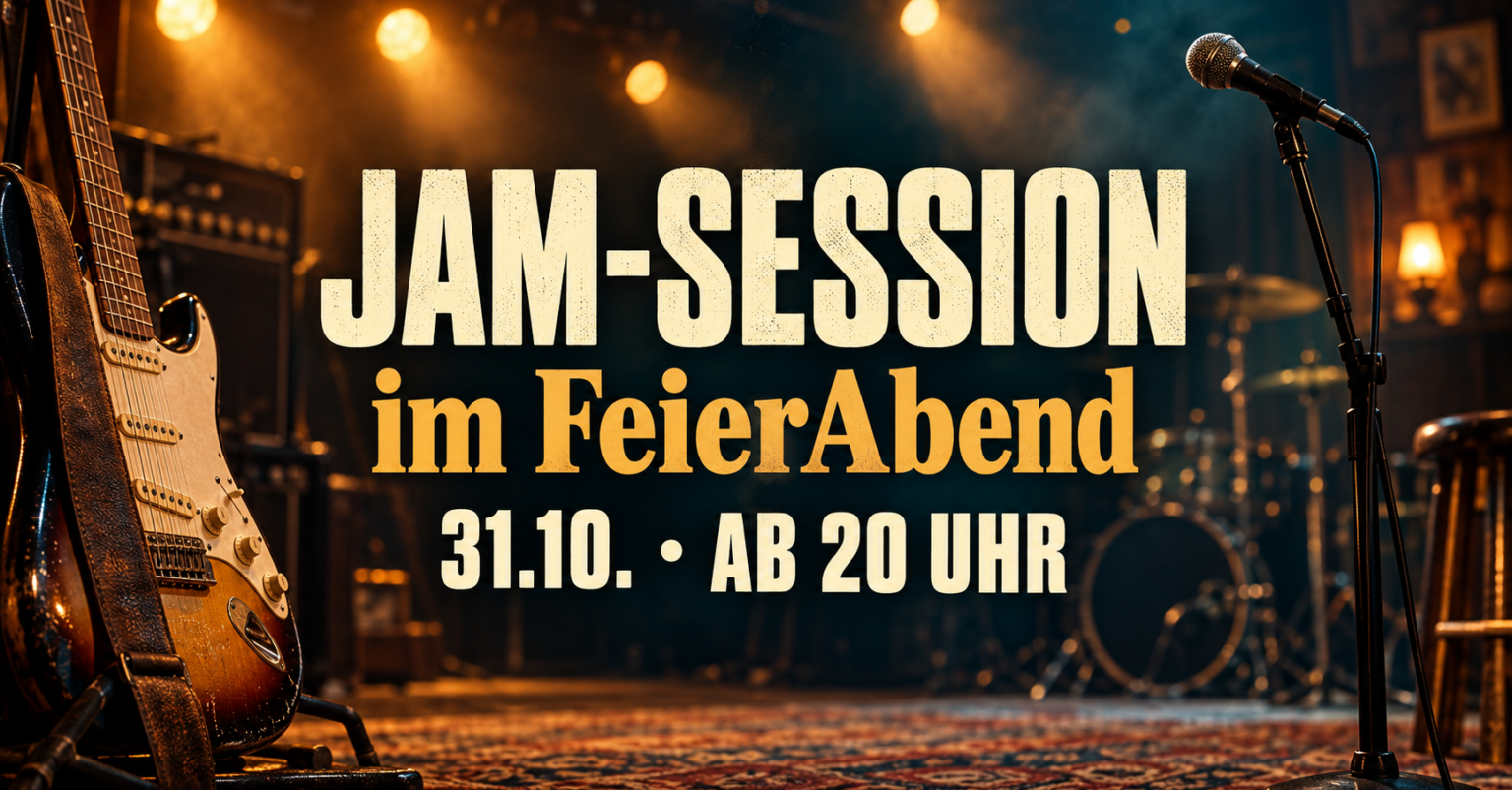 Jam-Session – Veranstaltungsplakat